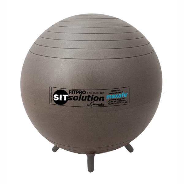 Champion Sports MAXAFE Sitsolution 65cm Ball with Stability Legs BRT65WL